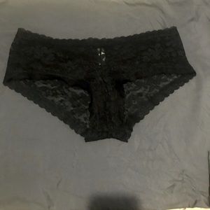 Lord & Taylor black lacy panties.